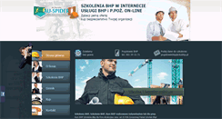 Desktop Screenshot of e-szkoleniakursybhp.pl